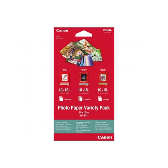Canon Variety Pack VP-101 - kit papier photo - 15 feuille(s) - 100 x 150 mm