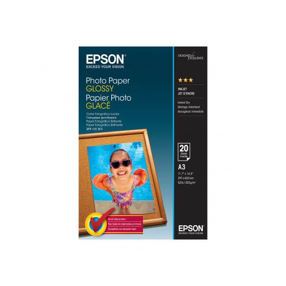 Epson - papier photo - 20 feuille(s) - A3 - 200 g/m²